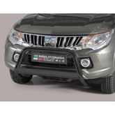 Mitsubishi L200 Series 5 2016 On Misutonida Eu Approved Front Bar A-bar - Black - 63mm